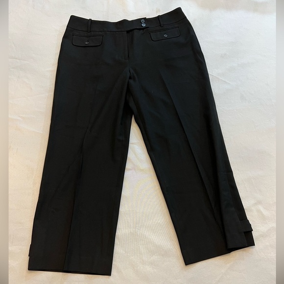 ANN TAYLOR Women’s Cropped Trouser Pants, Size 12, 24” Inseam. - Picture 1 of 5